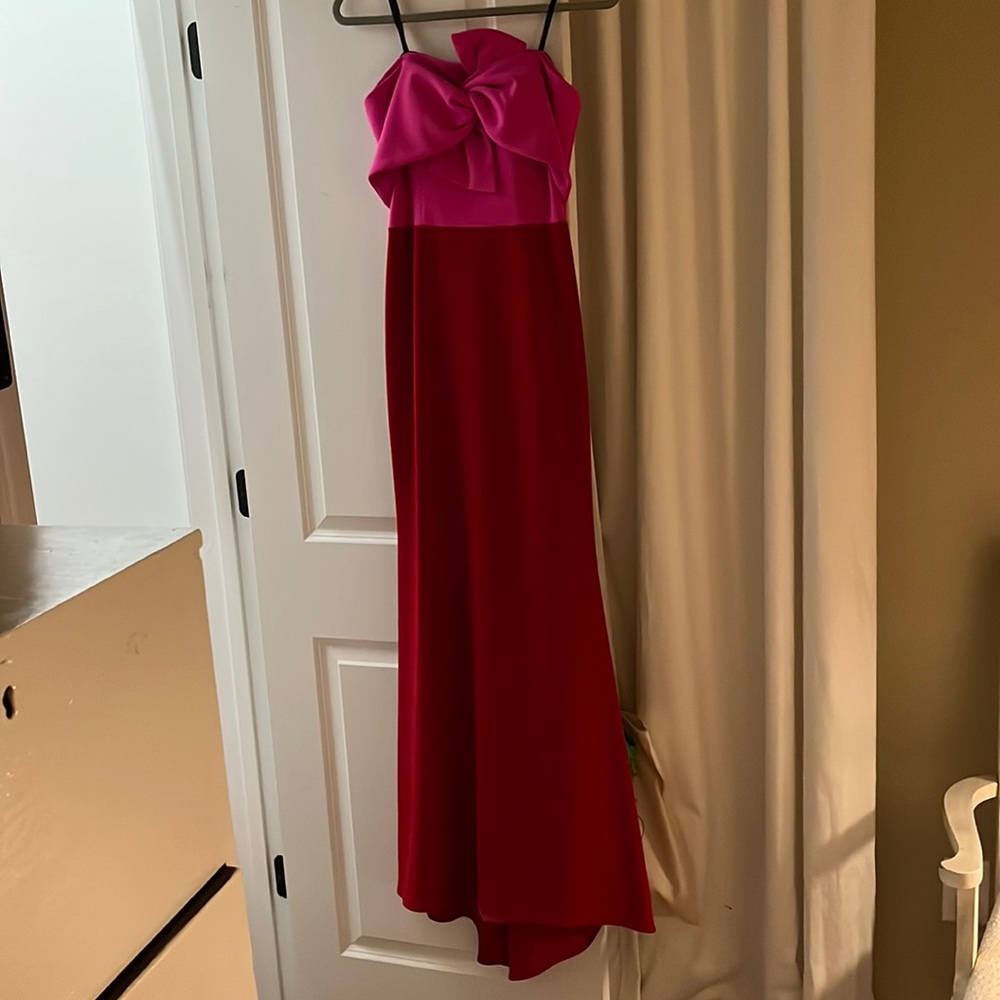 NWT strapless betsy & adam gown
